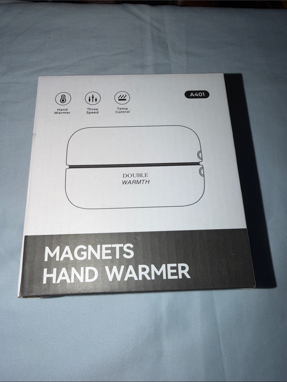 Hand Warmer A401 – White/Black Portable Rechargeable Hand Warmer